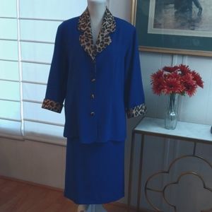 2 Pc Royal Blue Suit